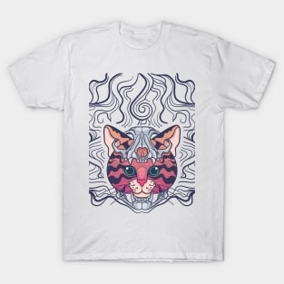 Cat skull head T-Shirt